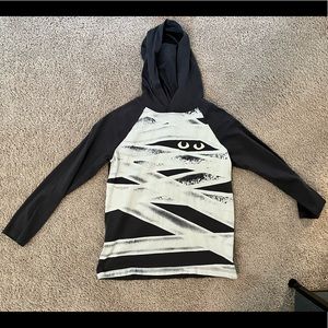 Boys Mummy Halloween Long sleeve hooded tee